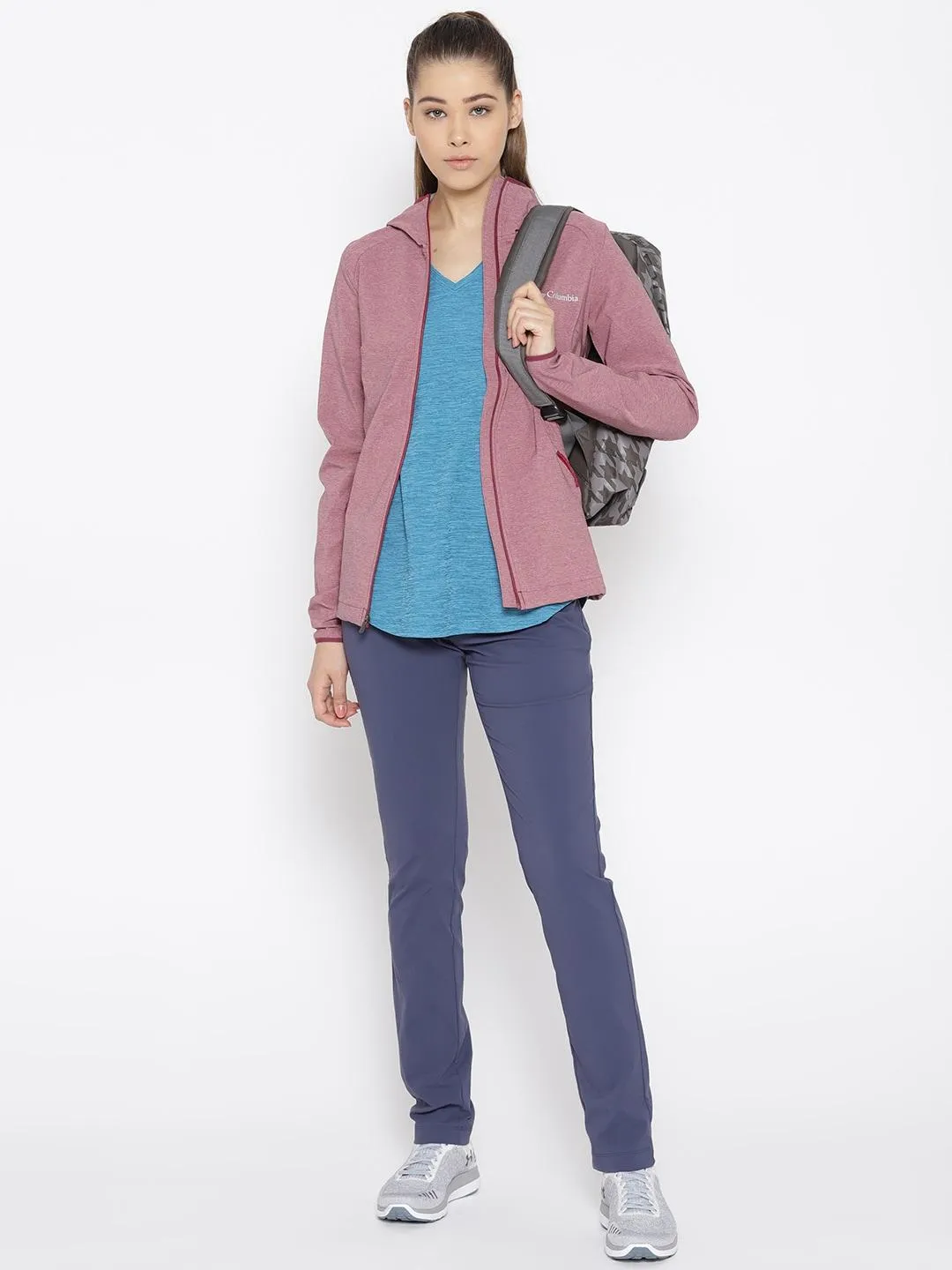 Columbia Women Purple Heather Canyon Softshell Jacket