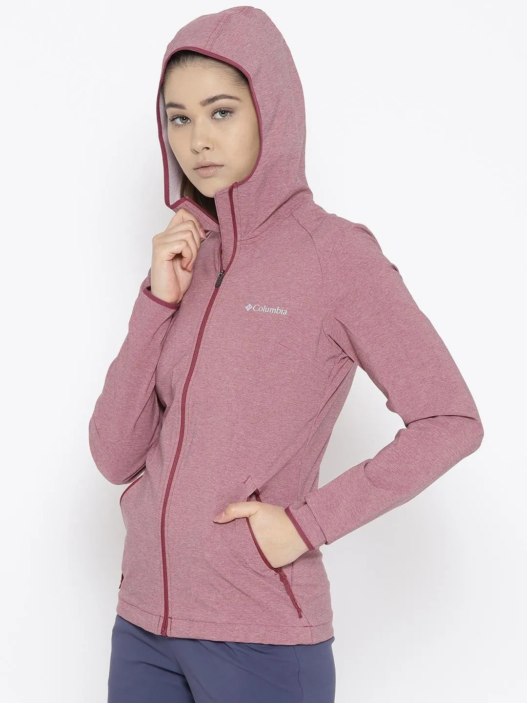 Columbia Women Purple Heather Canyon Softshell Jacket