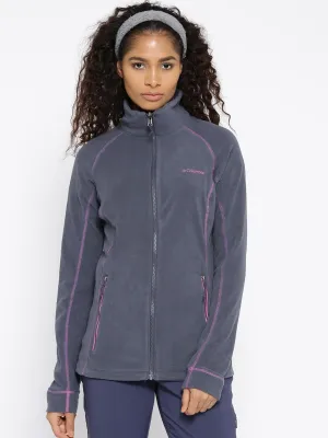 Columbia Women Purple Leadbetter Mountain Fleece Jacket