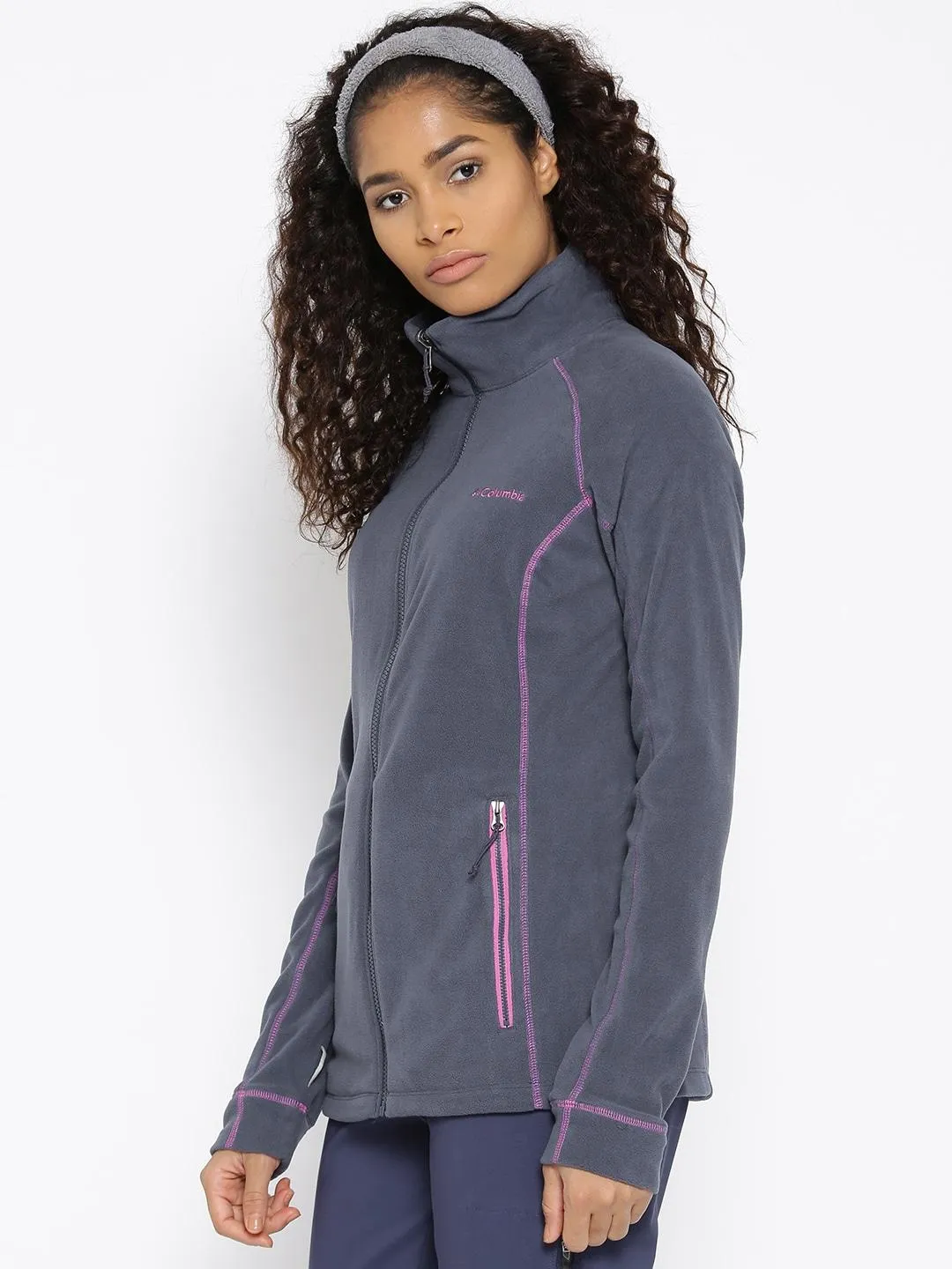Columbia Women Purple Leadbetter Mountain Fleece Jacket