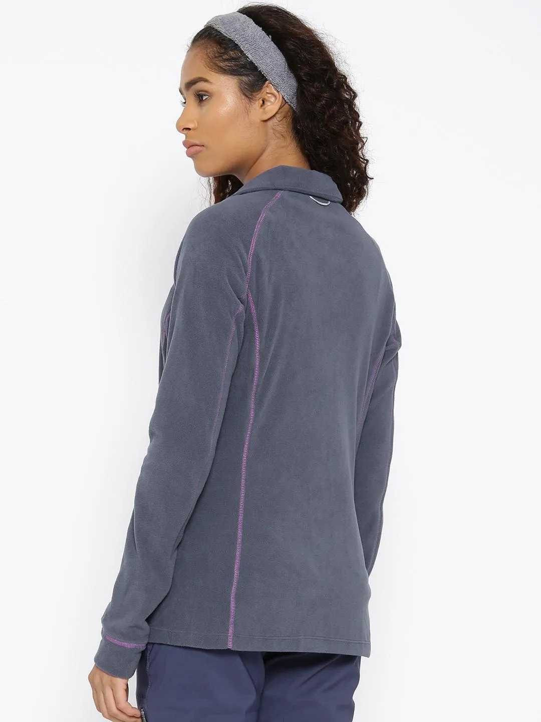 Columbia Women Purple Leadbetter Mountain Fleece Jacket