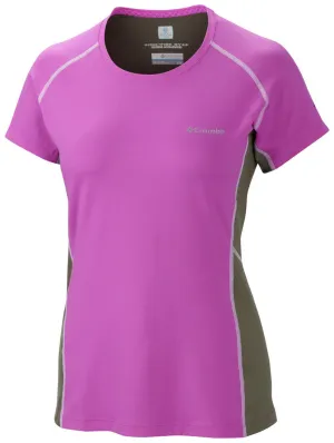 Columbia Women Purple Omni-Freeze Freeze Degree III Tshirt