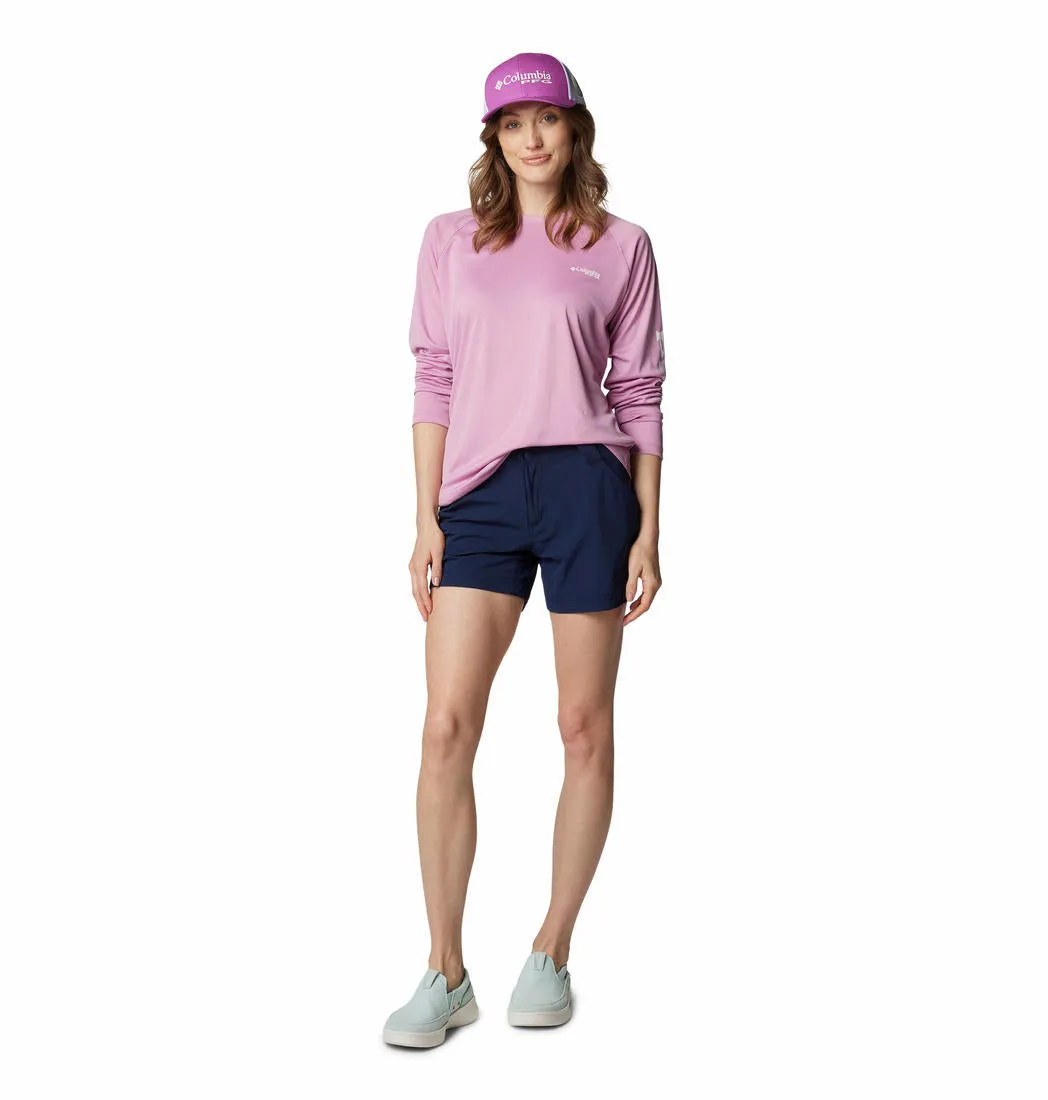Columbia Women Purple Omni-Shade Tidal II Tshirt