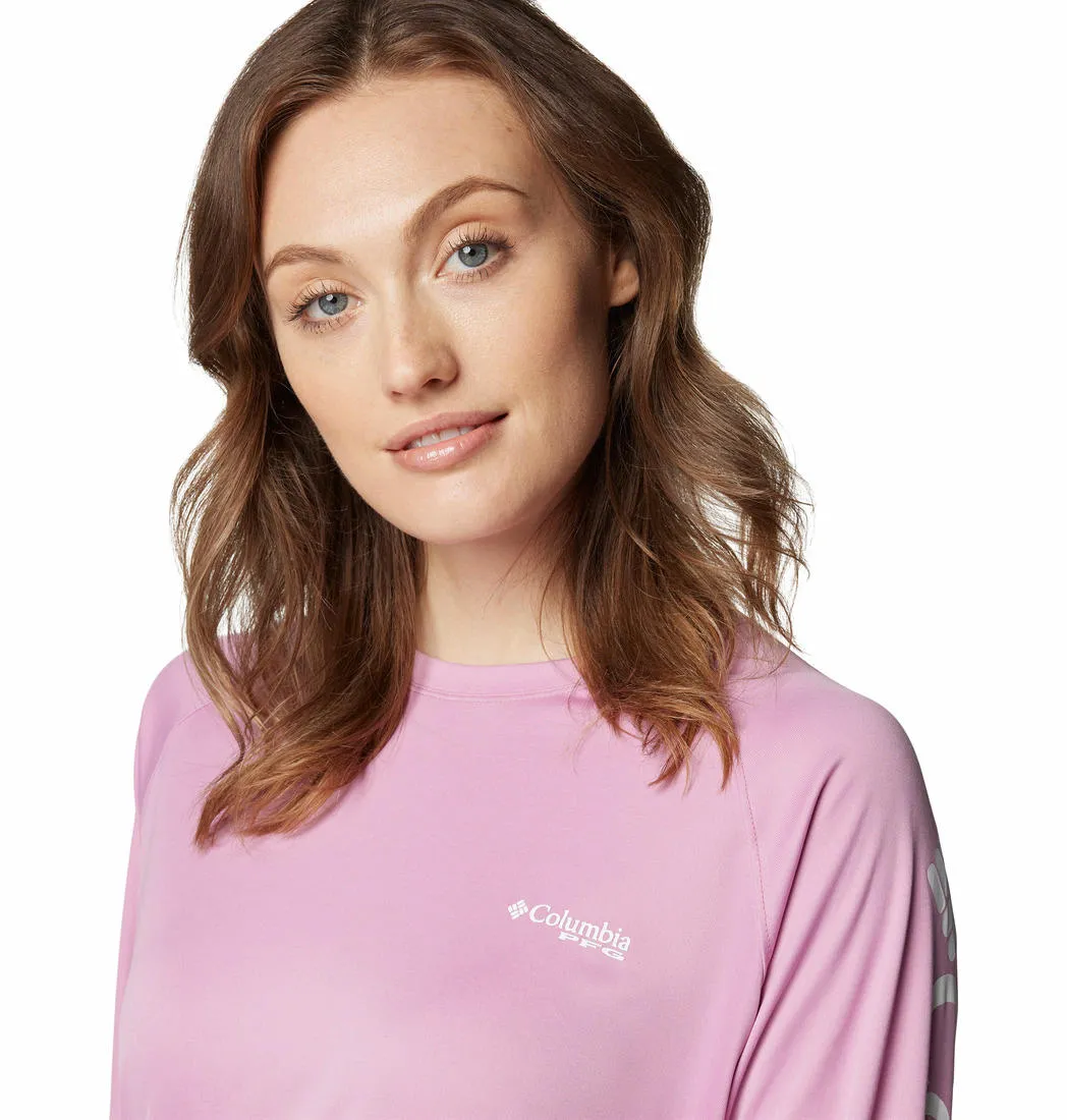 Columbia Women Purple Omni-Shade Tidal II Tshirt