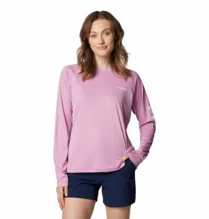 Columbia Women Purple Omni-Shade Tidal II Tshirt