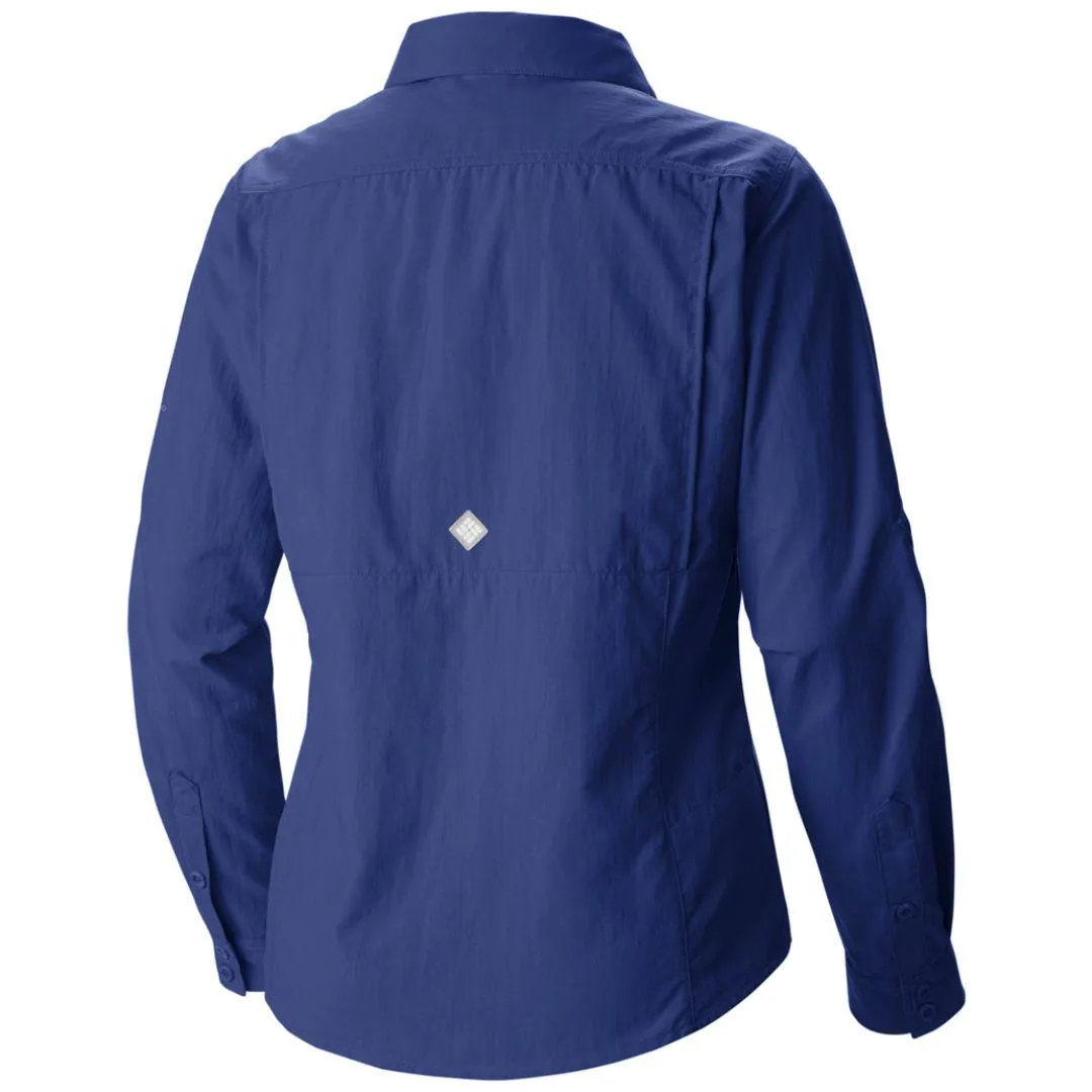 Columbia Women Purple Omni-Shield Cascades Explorer Long Sleeve Shirt