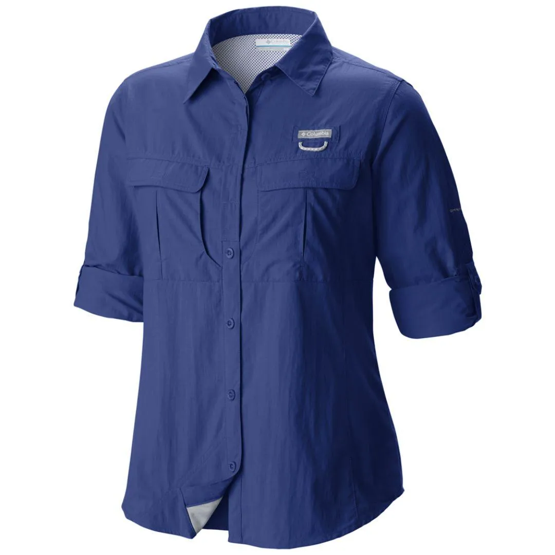 Columbia Women Purple Omni-Shield Cascades Explorer Long Sleeve Shirt