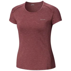 Columbia Women Purple Omni-Wick Firwood Camp Tshirt