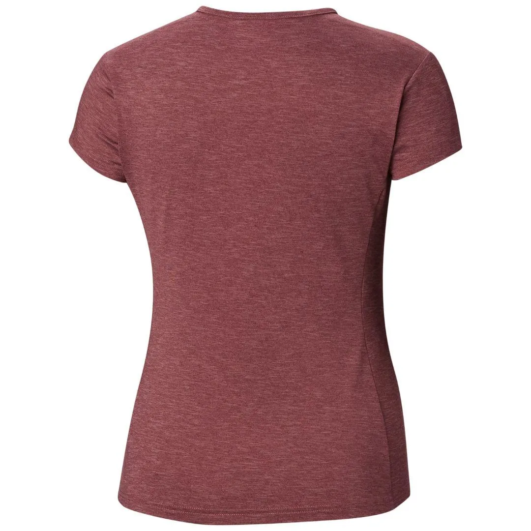 Columbia Women Purple Omni-Wick Firwood Camp Tshirt