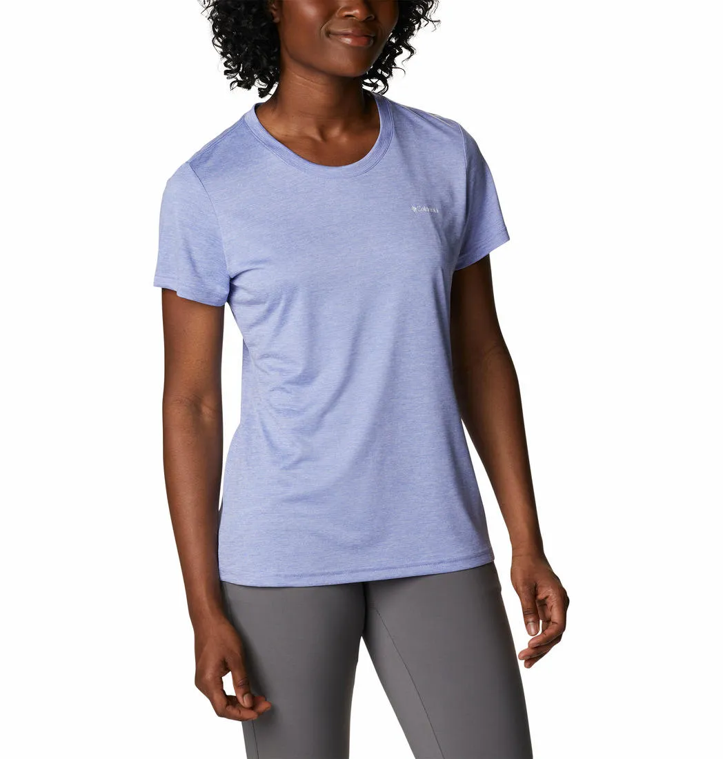Columbia Women Purple Omni-Wick Hike Crew Tshirt