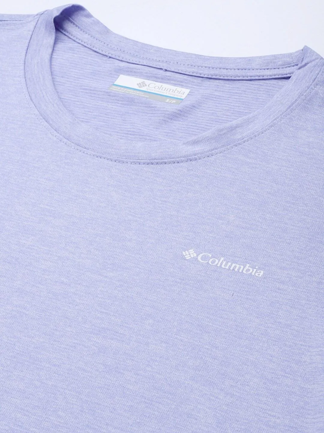 Columbia Women Purple Omni-Wick Hike Crew Tshirt