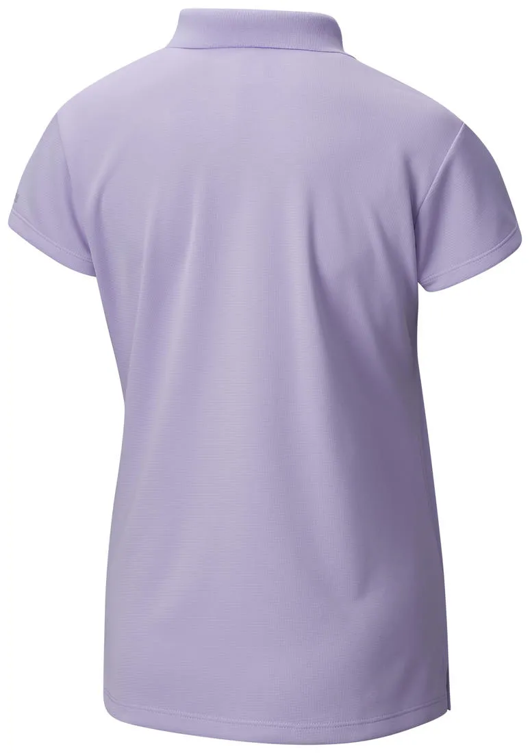 Columbia Women Purple Omni-Wick Innisfree Polo Tshirt