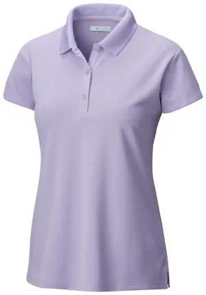 Columbia Women Purple Omni-Wick Innisfree Polo Tshirt