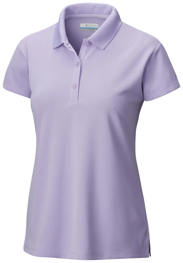 Columbia Women Purple Omni-Wick Innisfree Polo Tshirt