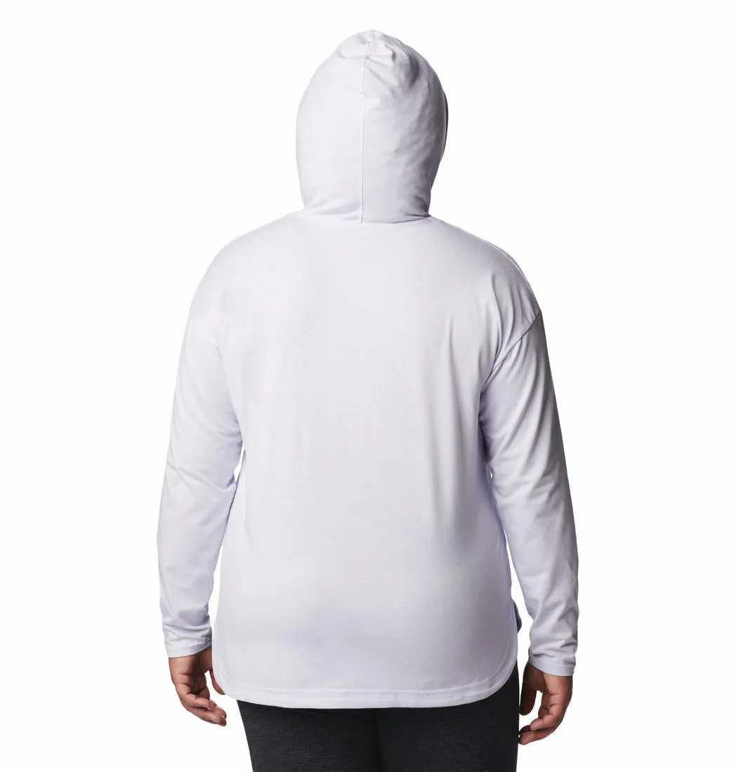 Columbia Women Purple Omni-Wick Sun Trek Hooded Tshirt