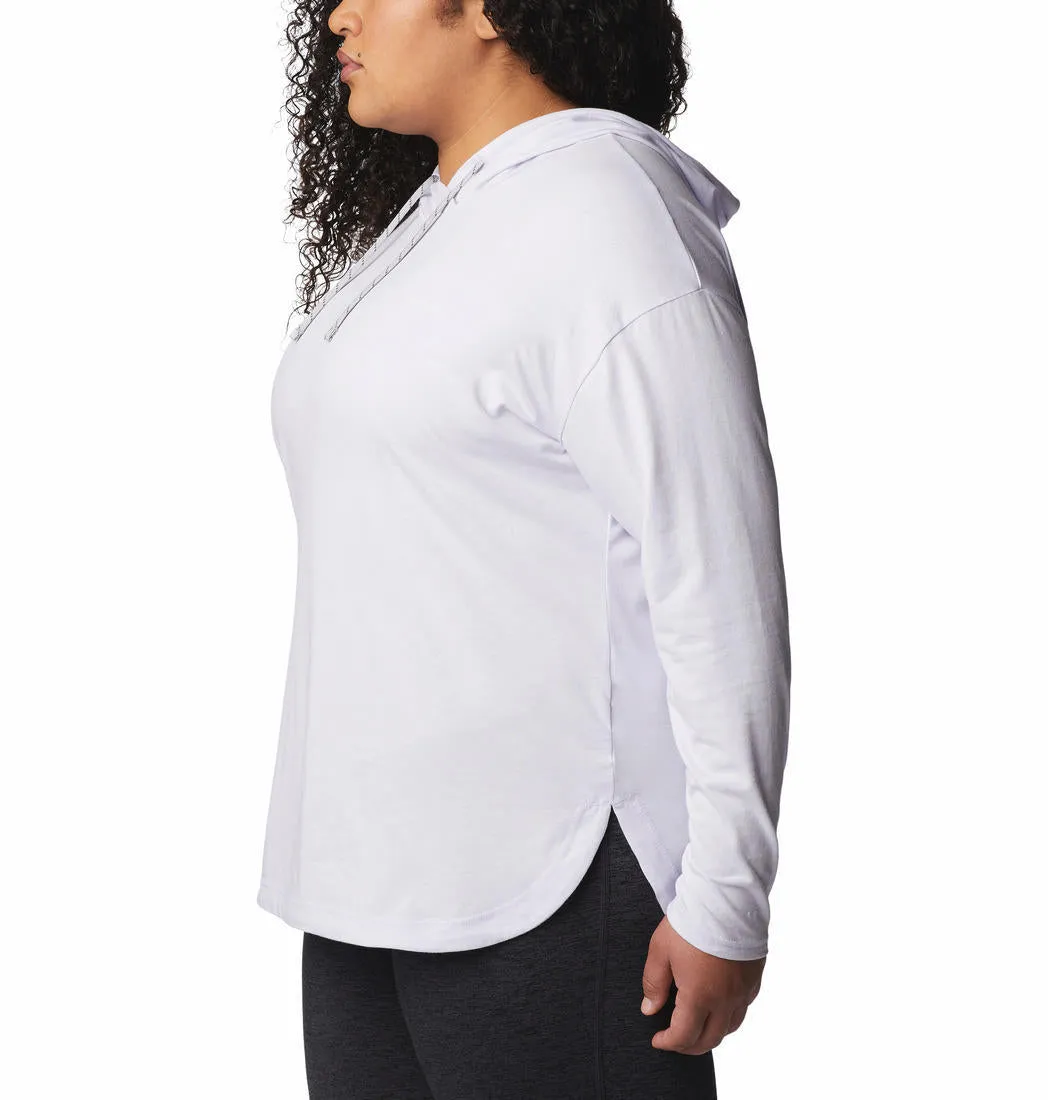 Columbia Women Purple Omni-Wick Sun Trek Hooded Tshirt