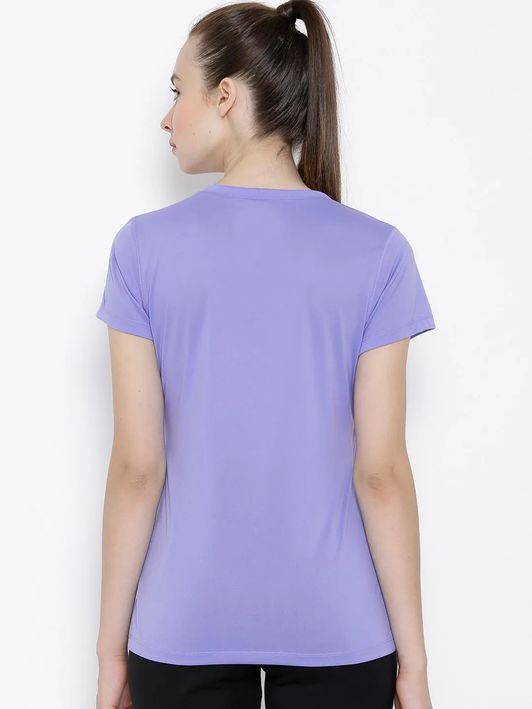 Columbia Women Purple Omni-Wick Tech TrekShort Sleeve Tshirt