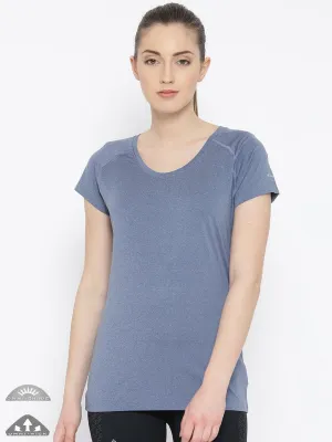 Columbia Women Purple Omni-Wick Tuk Mountain Tshirt