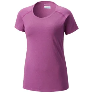 Columbia Women Purple Omni-Wick Tuk Mountain Tshirt