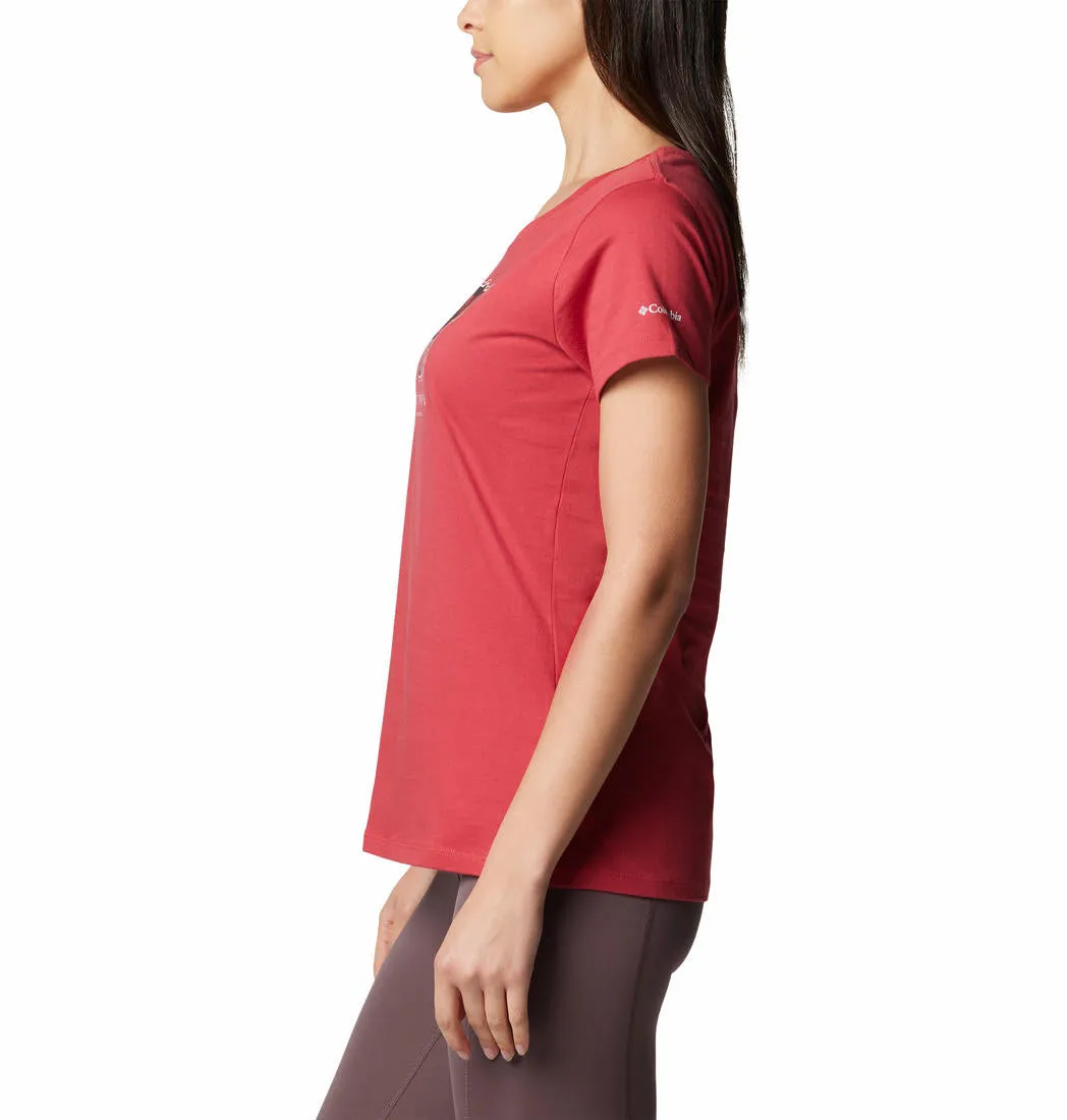 Columbia Women Red Daisy DaysGraphic Tshirt
