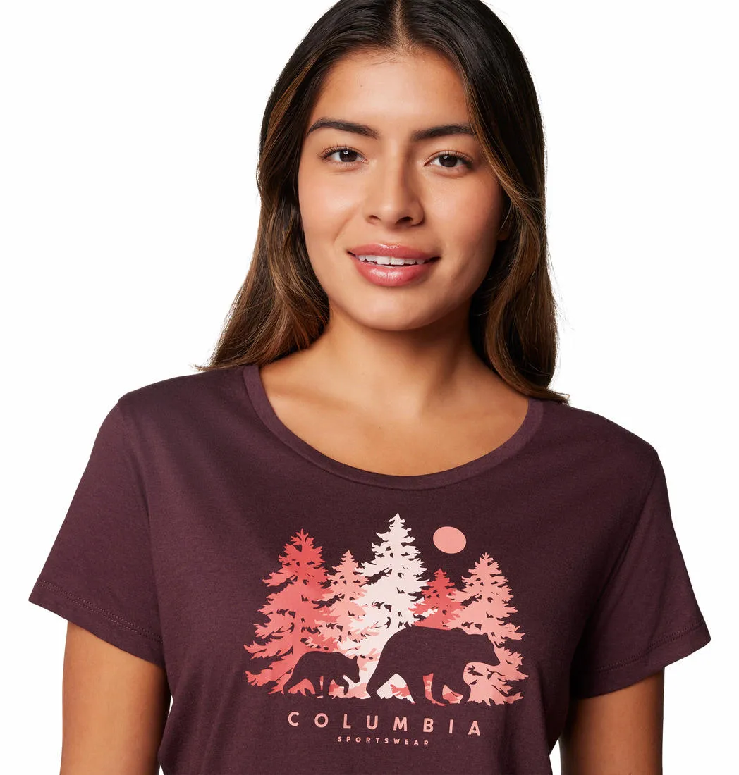 Columbia Women Red Daisy DaysGraphic Tshirt