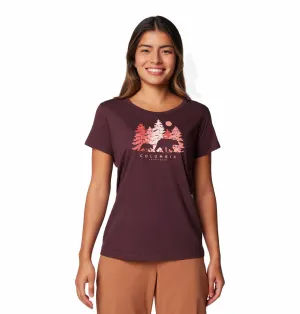 Columbia Women Red Daisy DaysGraphic Tshirt