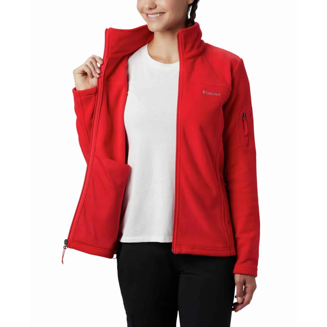 Columbia Women Red Fast Trek II Fleece Jacket