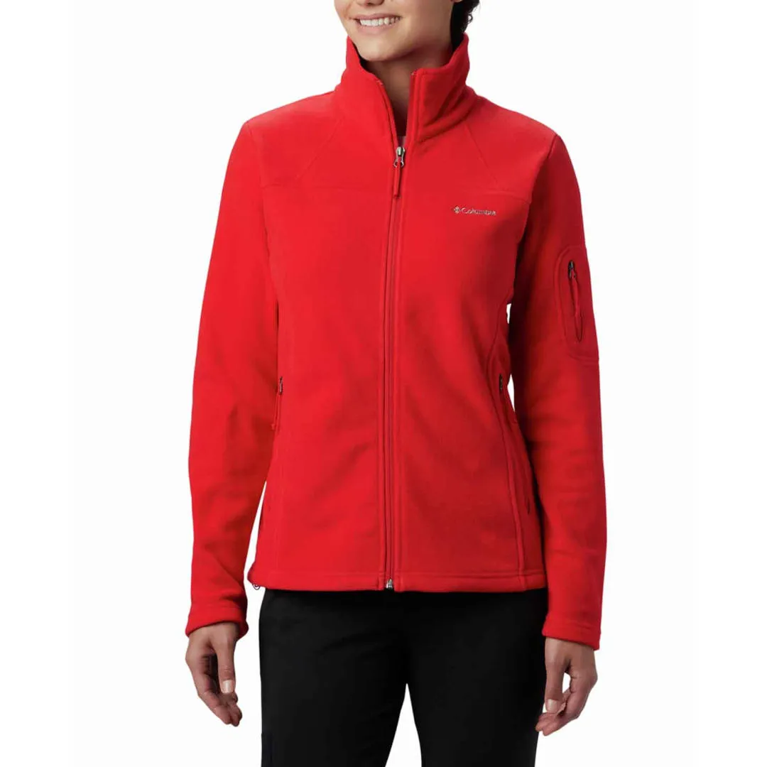 Columbia Women Red Fast Trek II Fleece Jacket