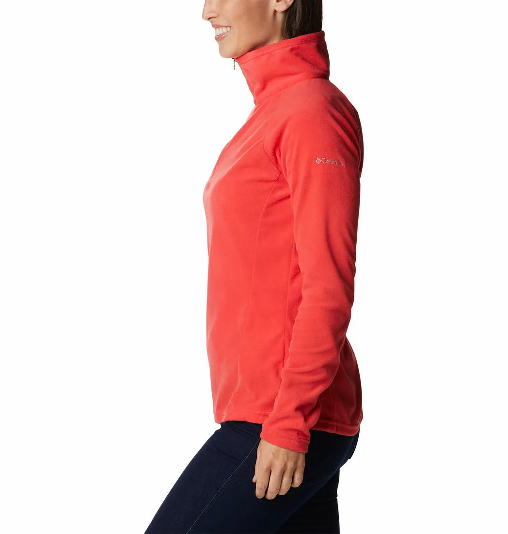Columbia Women Red Glacial IV Half Zip Fleece
