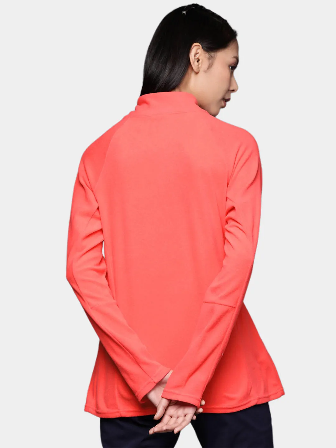 Columbia Women Red Glacial IV Half Zip Fleece
