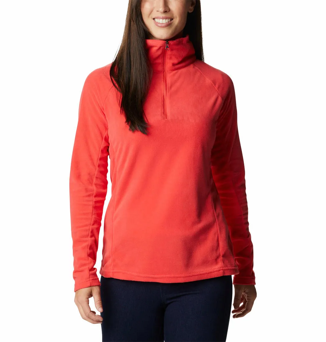 Columbia Women Red Glacial IV Half Zip Fleece