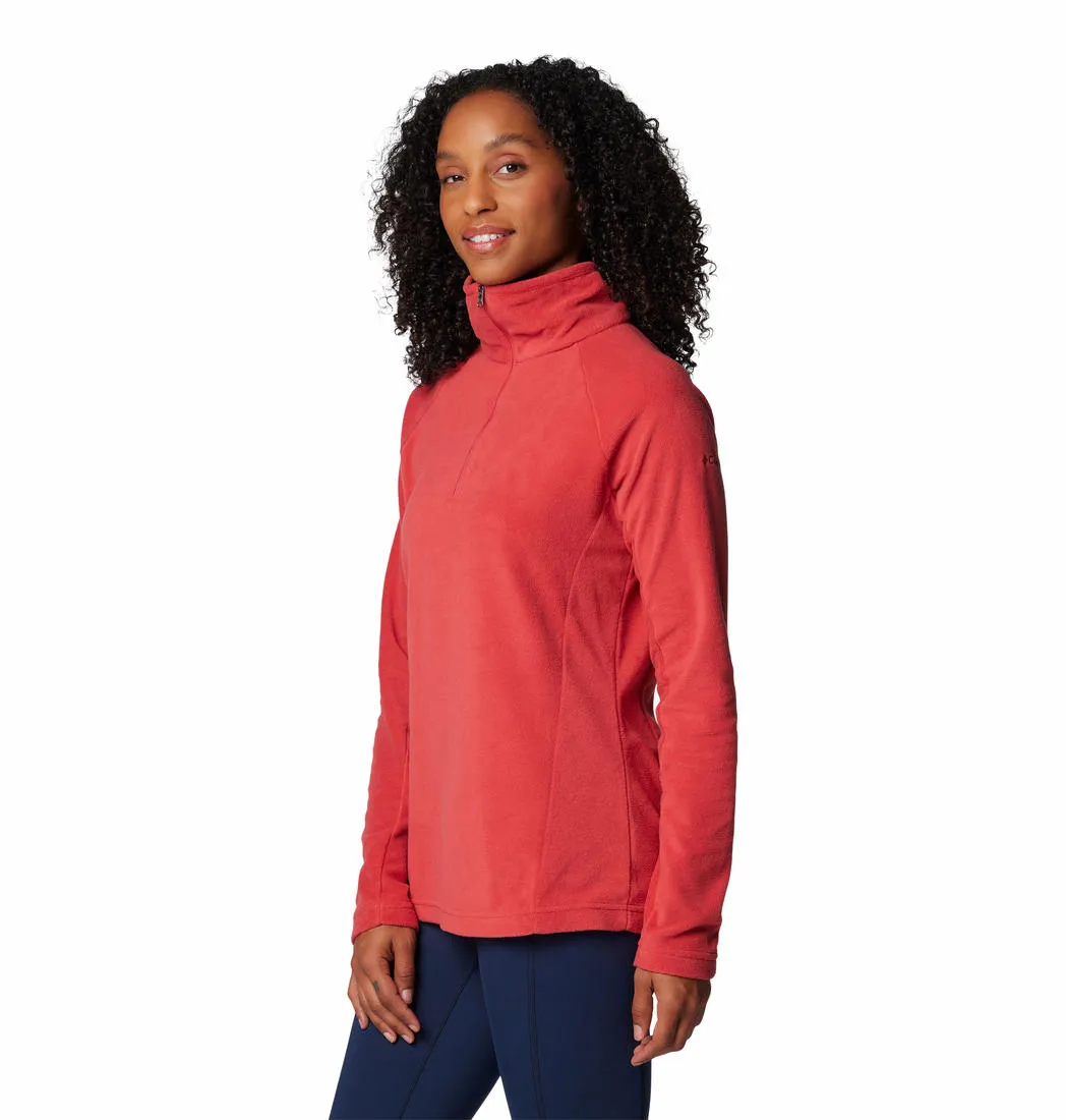 Columbia Women Red Glacial IV Half Zip Fleece