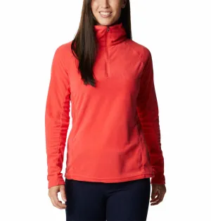 Columbia Women Red Glacial IV Half Zip Fleece