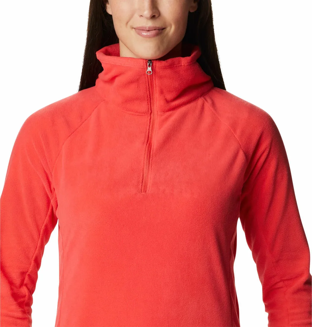 Columbia Women Red Glacial IV Half Zip Fleece