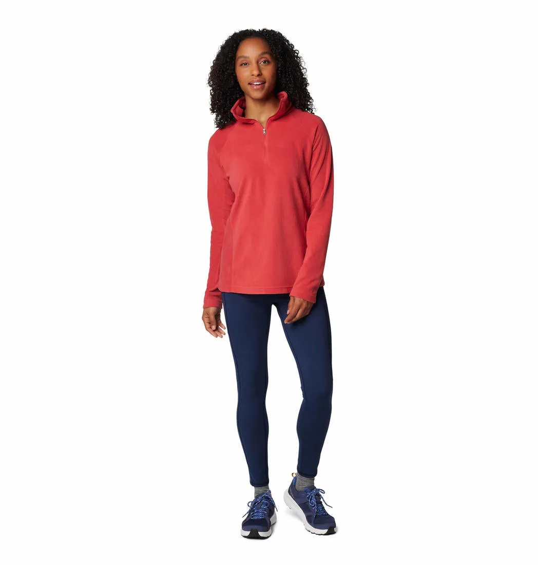Columbia Women Red Glacial IV Half Zip Fleece