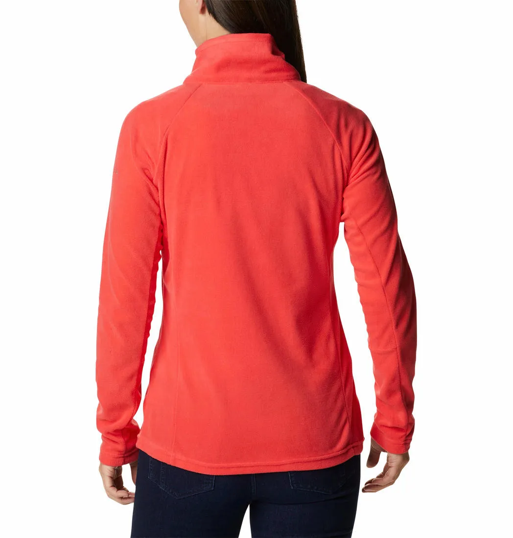 Columbia Women Red Glacial IV Half Zip Fleece