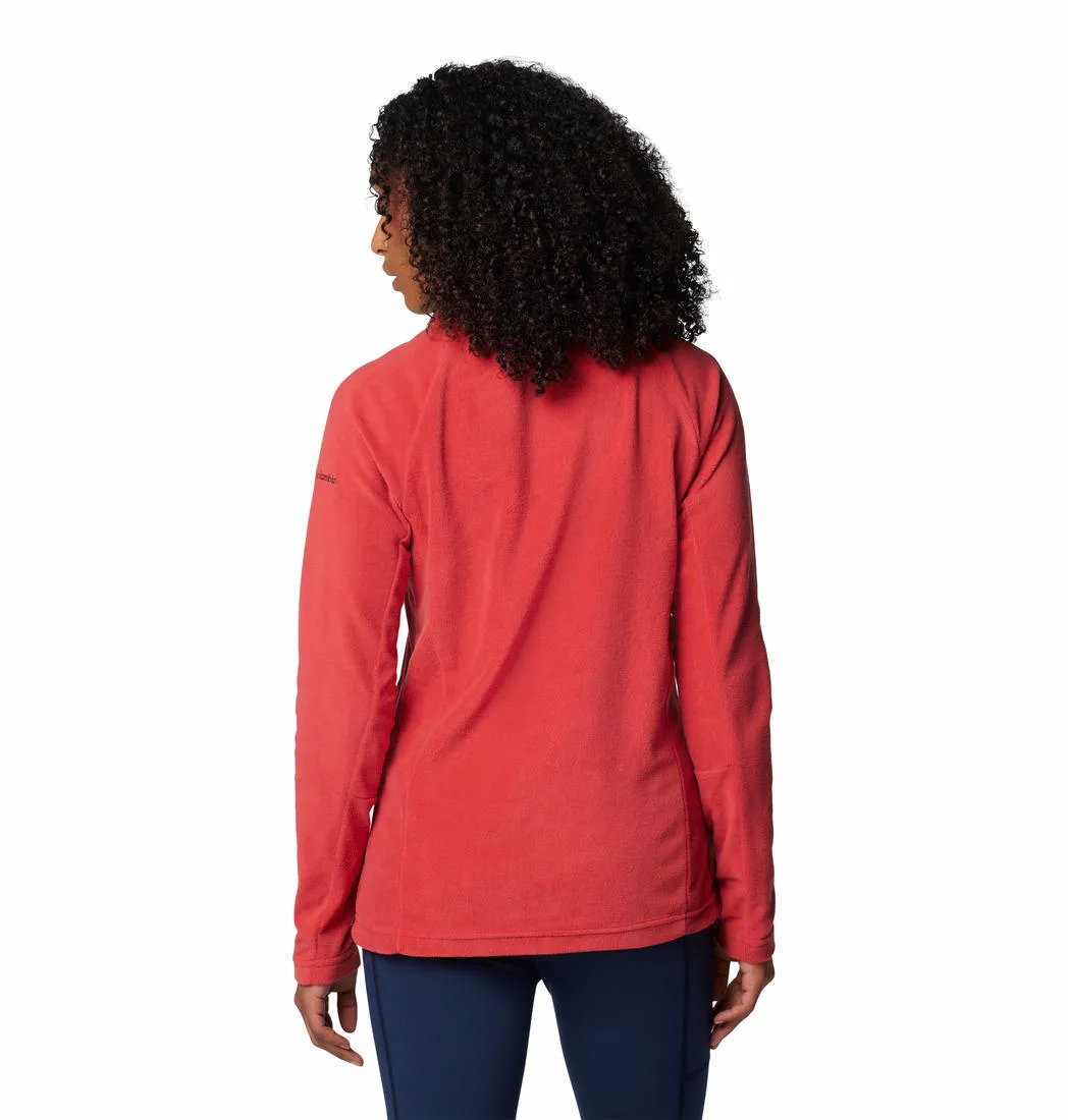 Columbia Women Red Glacial IV Half Zip Fleece