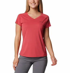 Columbia Women Red Omni-Freeze Zero Rules Tshirt