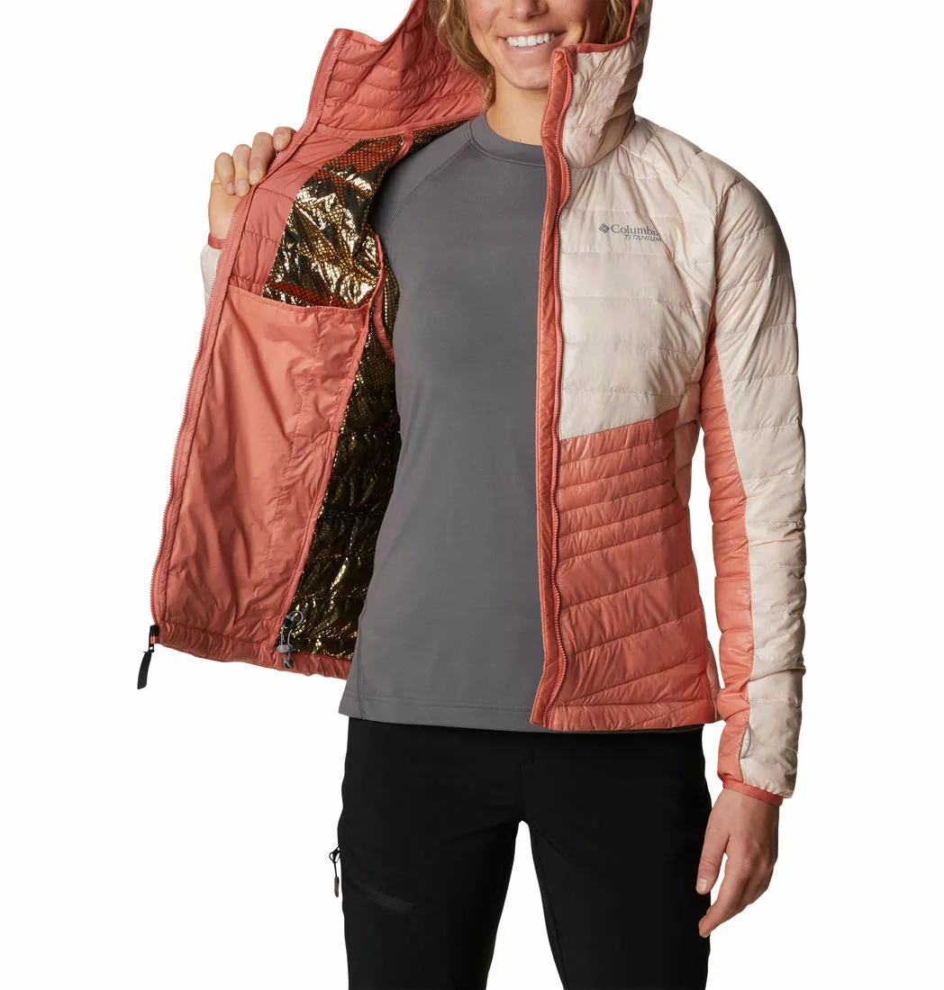 Columbia Women Red Omni-Heat Infinity Platinum Peak Hooded Jacket
