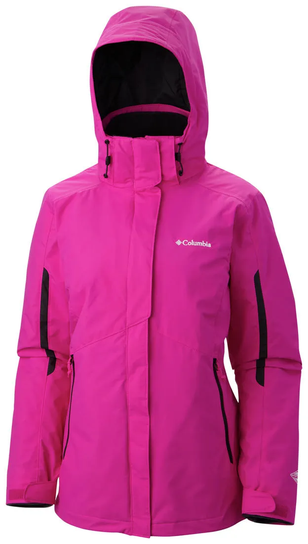 Columbia Women Red Omni-Heat Reflective Bugaboo Inetrchangeable Jacket