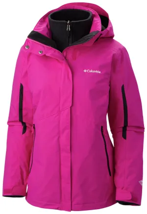 Columbia Women Red Omni-Heat Reflective Bugaboo Inetrchangeable Jacket