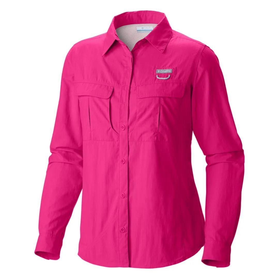Columbia Women Red Omni-Shield Cascades Explorer Long Sleeve Shirt