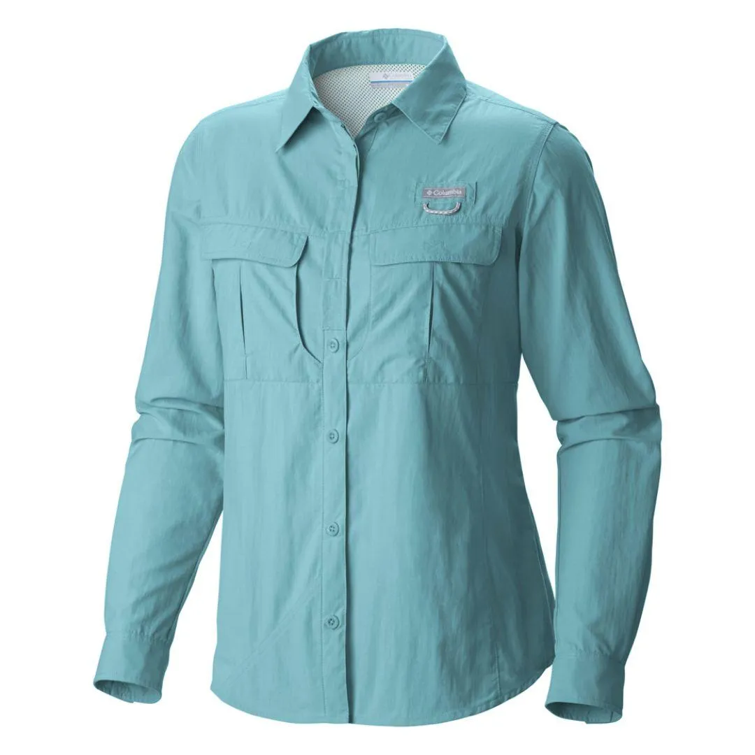 Columbia Women Red Omni-Shield Cascades Explorer Long Sleeve Shirt