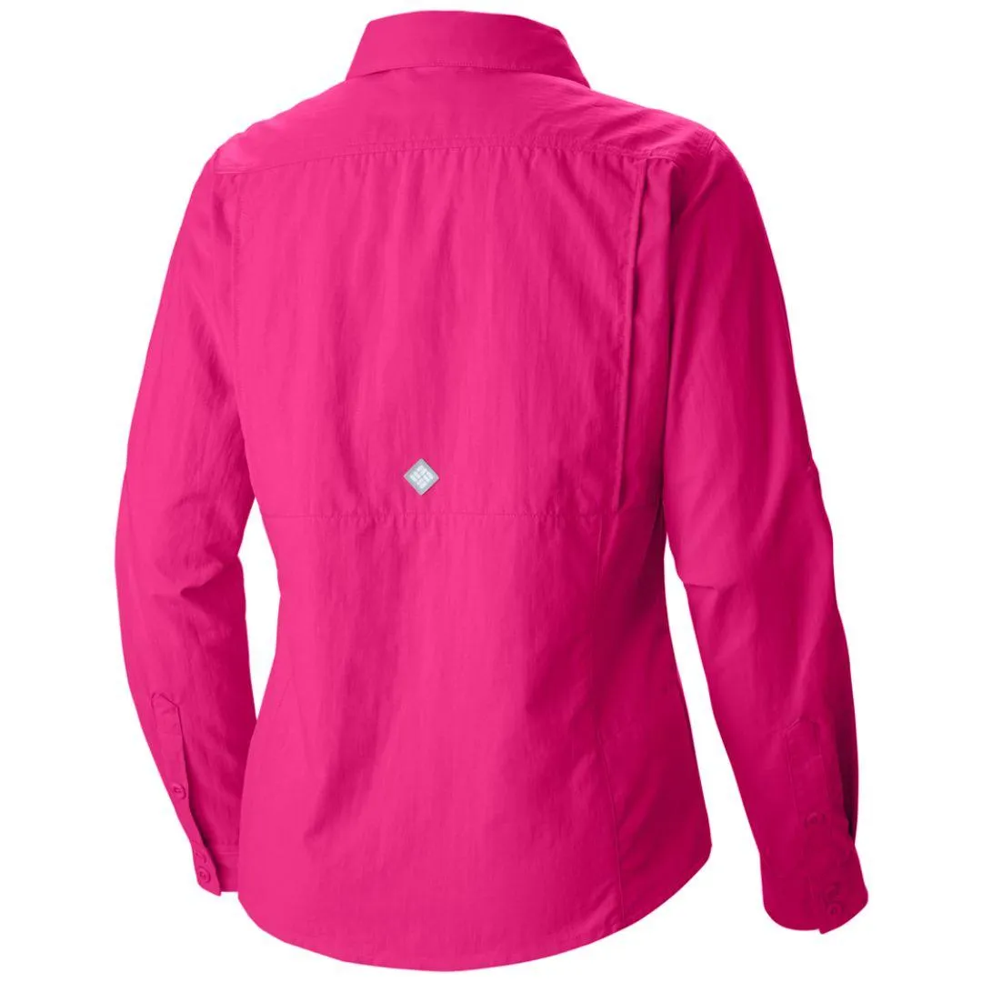 Columbia Women Red Omni-Shield Cascades Explorer Long Sleeve Shirt