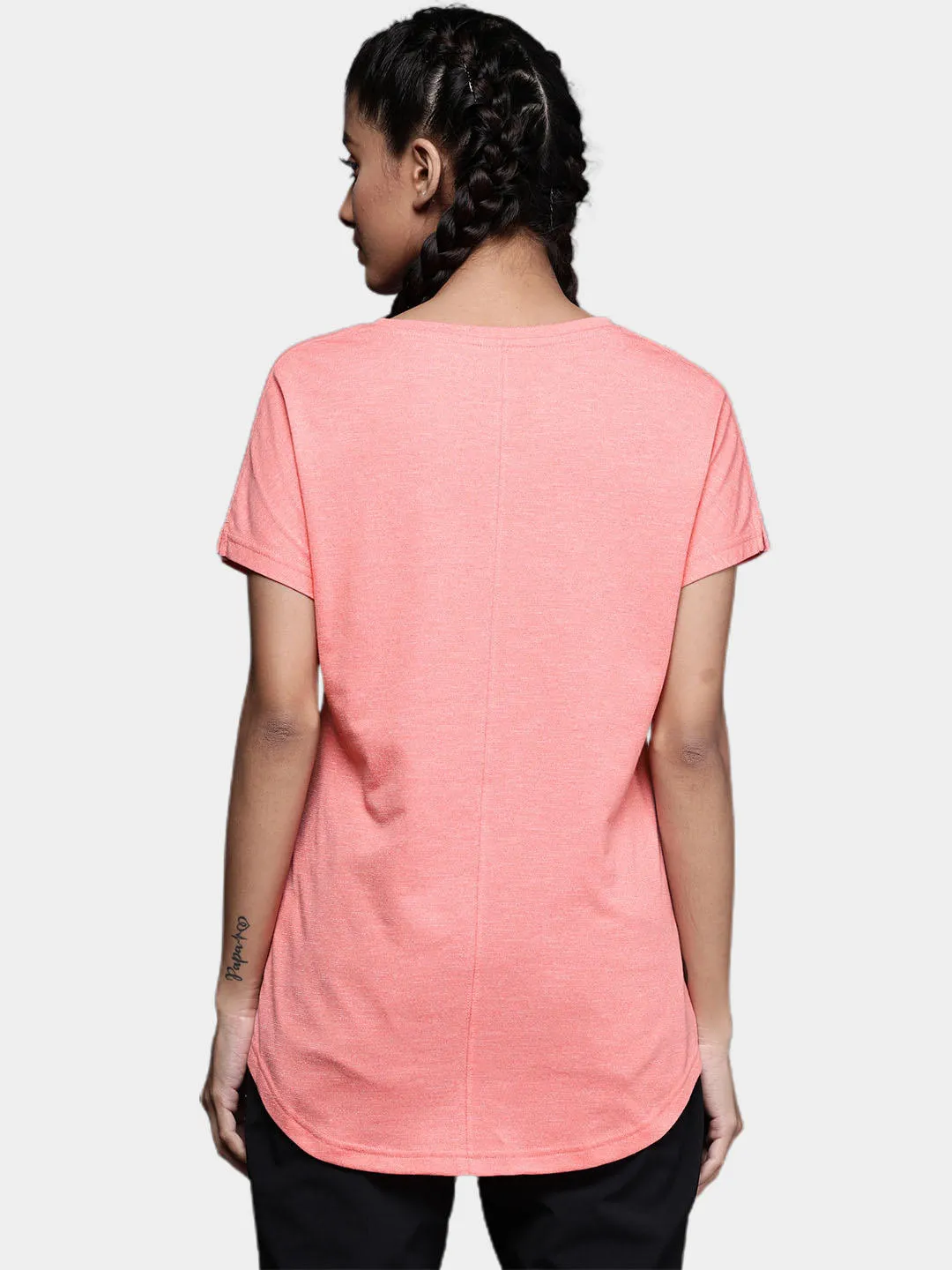 Columbia Women Red Omni-Wick Cades Cape Tshirt