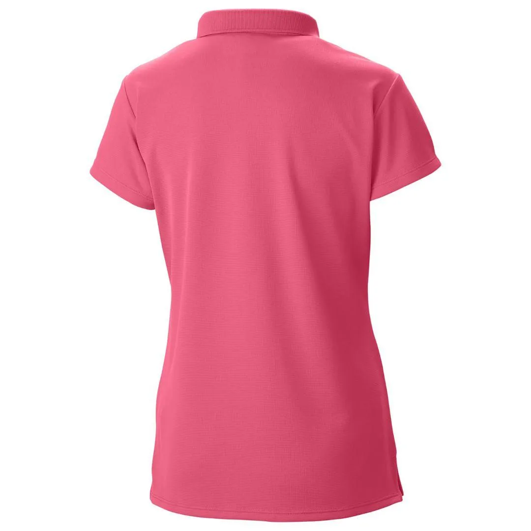 Columbia Women Red Omni-Wick Innisfree Polo Tshirt