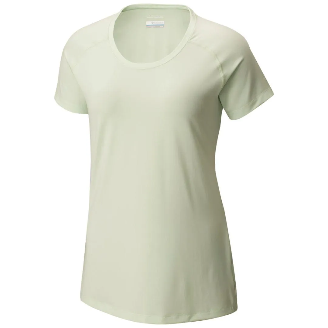 Columbia Women Red Omni-Wick Tuk Mountain Tshirt