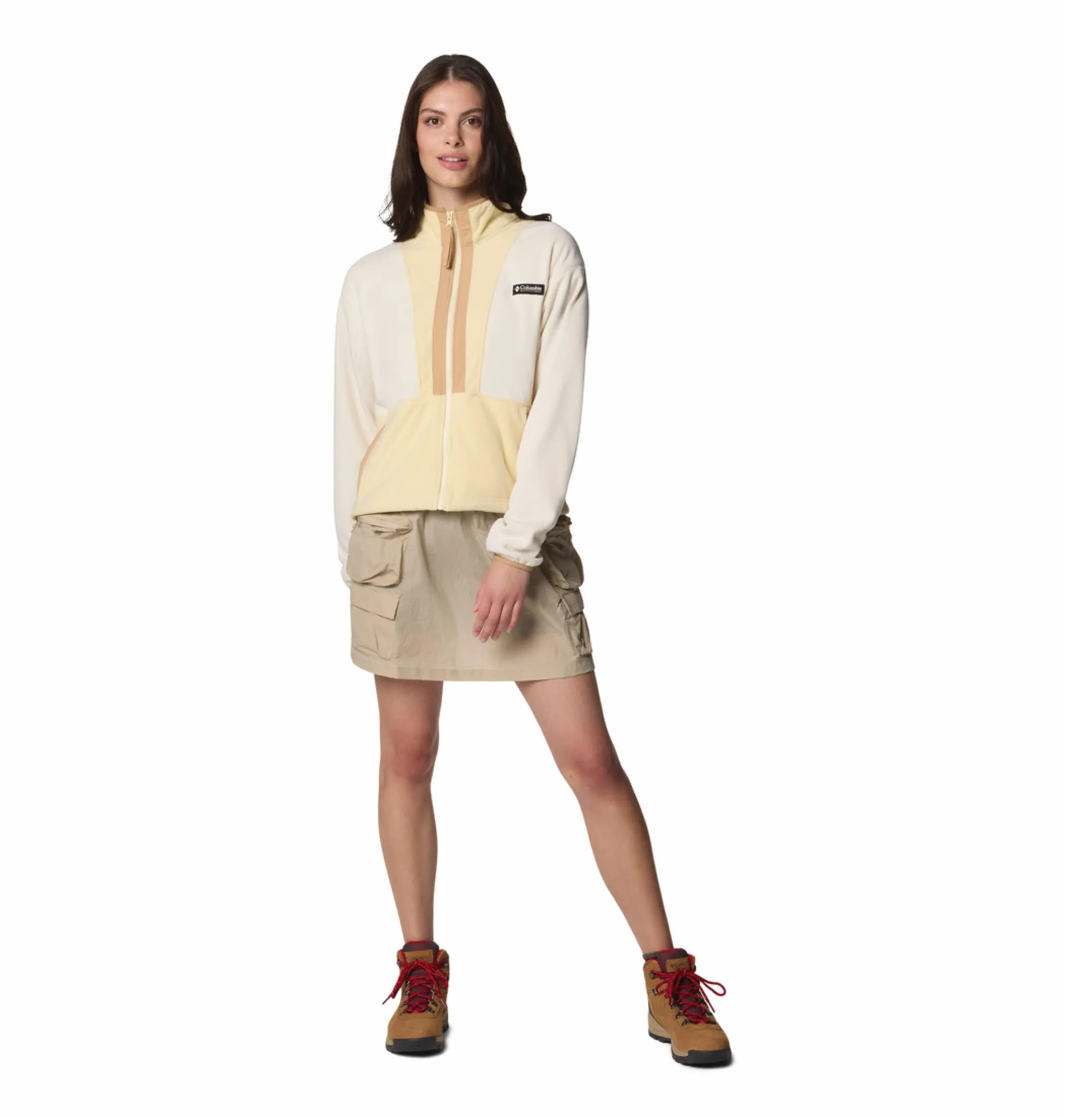 Columbia Women White Backbowl II Fleece Jacket