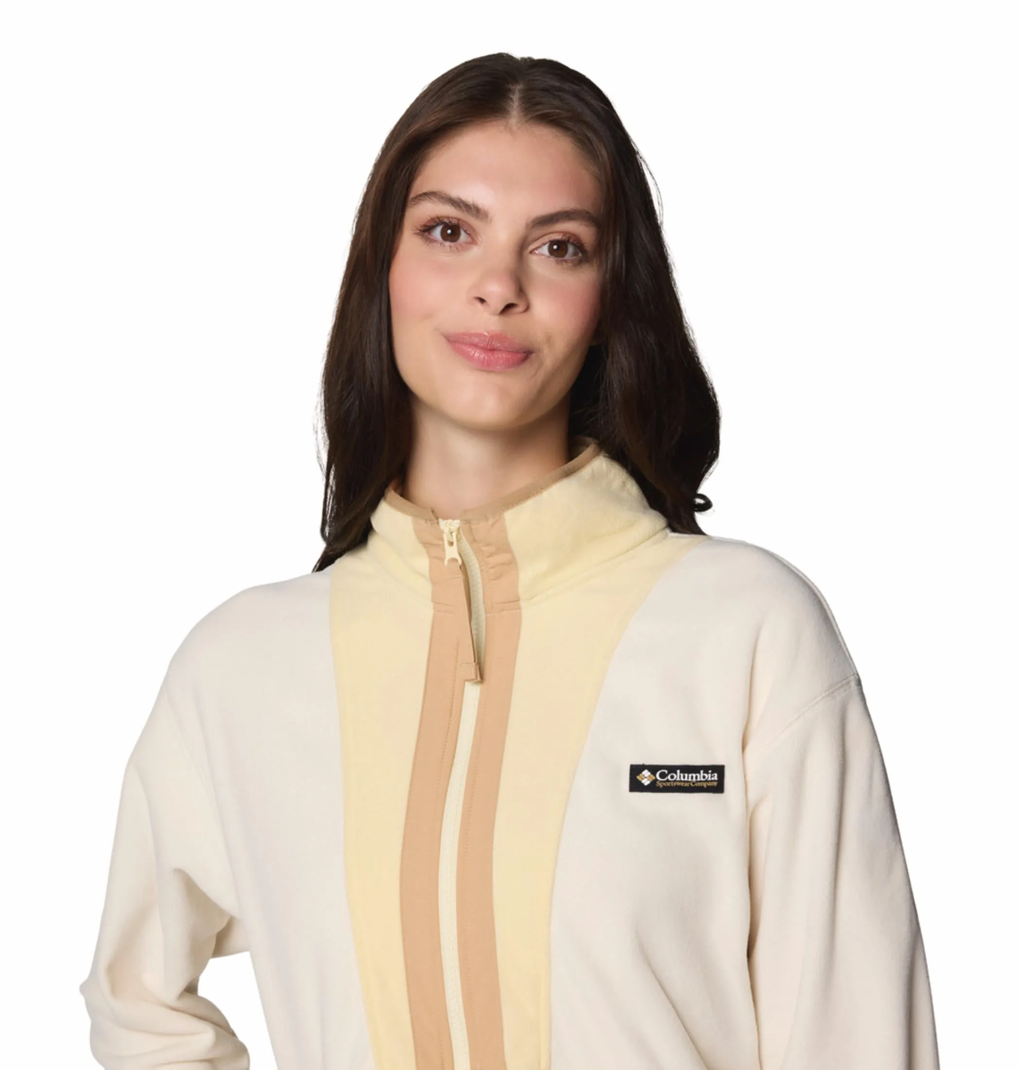 Columbia Women White Backbowl II Fleece Jacket