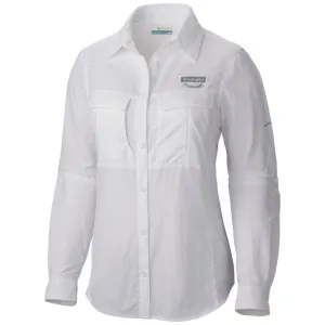 Columbia Women White Omni-Shield Cascades Explorer Long Sleeve Shirt